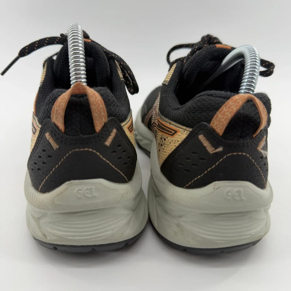 Asics Gel-Venture 9 Trail Running Shoes Black Orange Womens 8